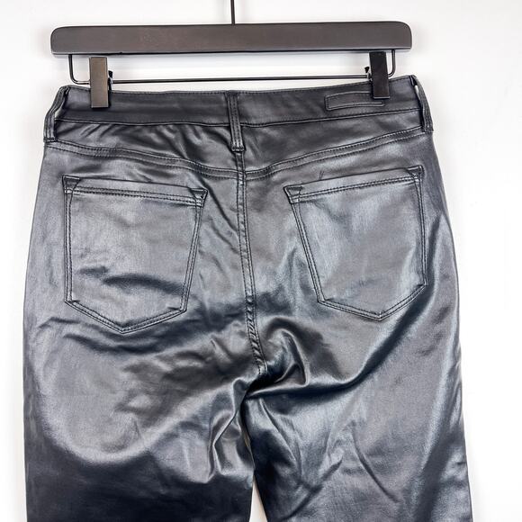 Social Standard Sanctuary Size 8 Faux Leather Ankle Skinny High Rise Pants Black - Picture 5 of 10